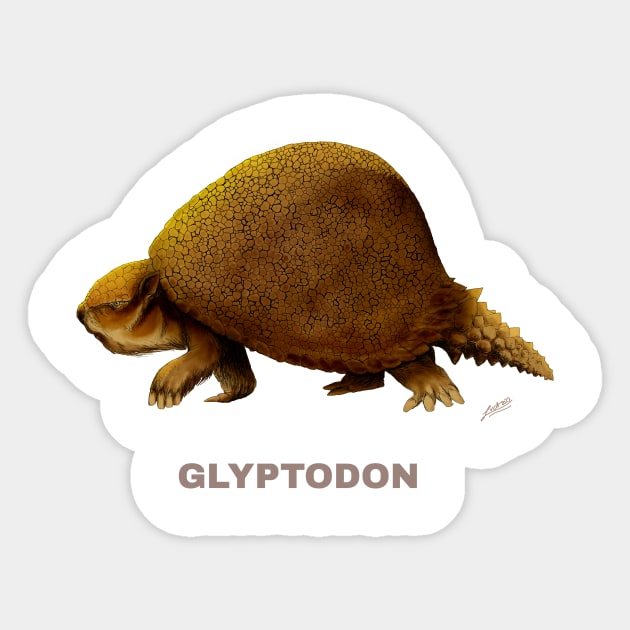 Glyptodon Sticker by lucamendieta